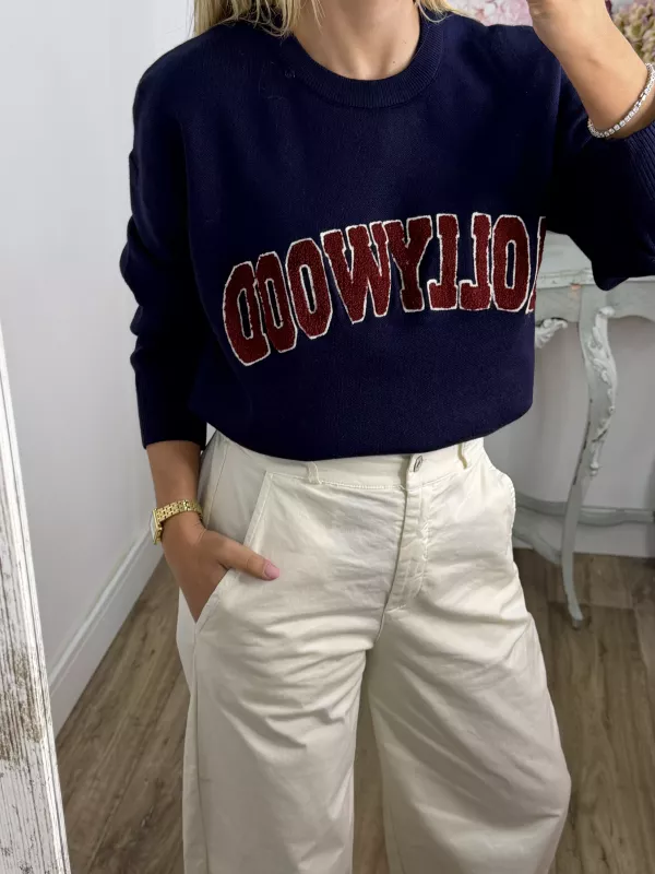 Jersey Hollywood azul marino