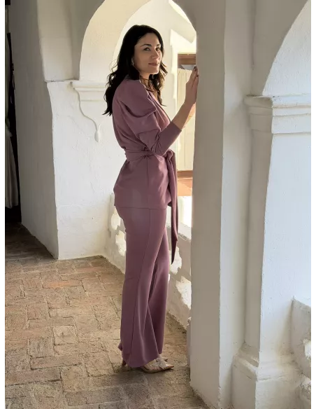 Conjunto Laras malva