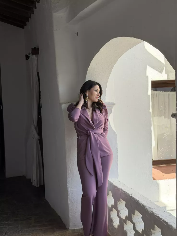 Conjunto Laras malva