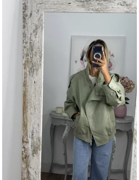 Chaqueta Valentina verdeagua