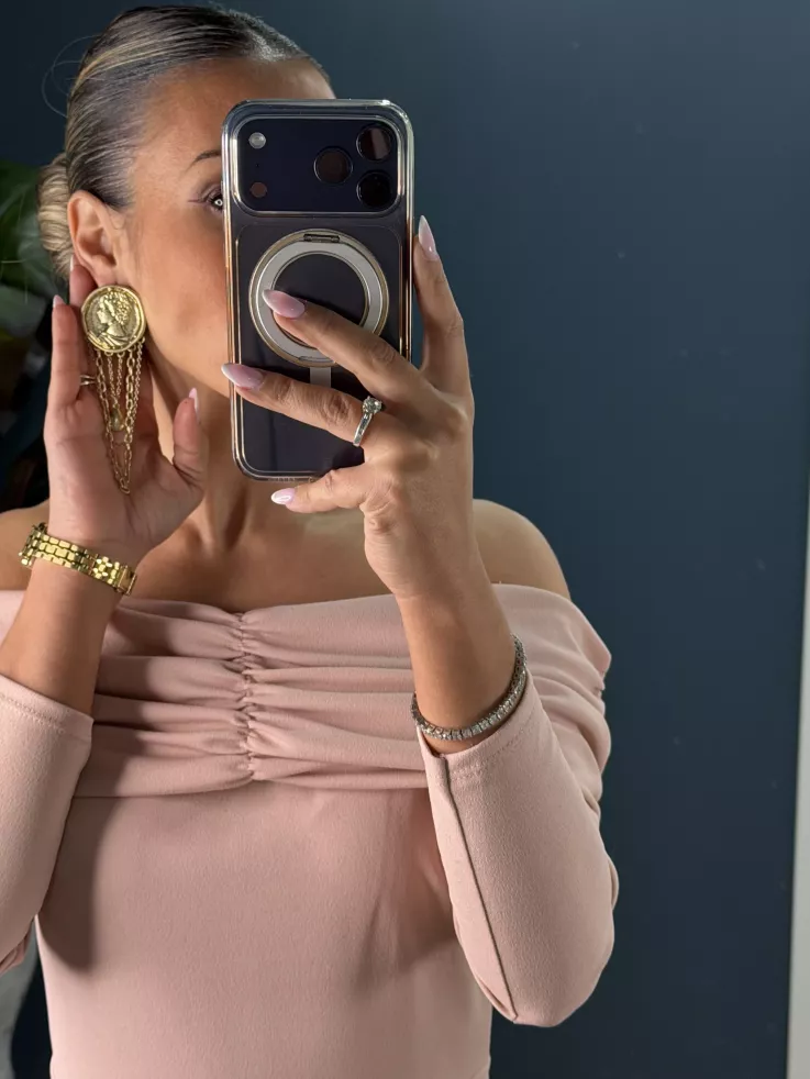 Pendientes moneda con cadenas