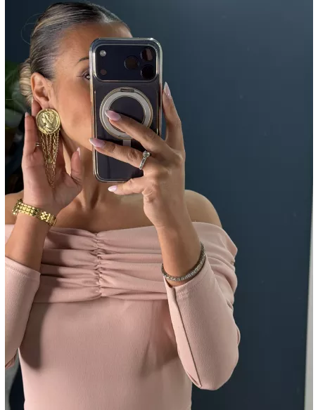 Pendientes moneda con cadenas