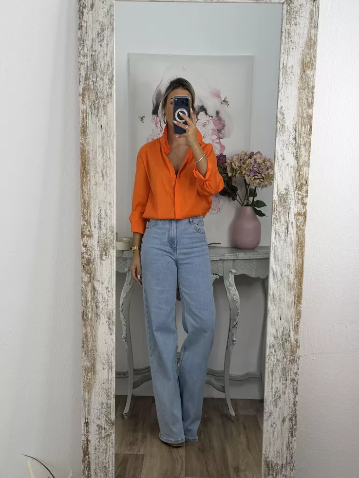 Camisa Selena naranja