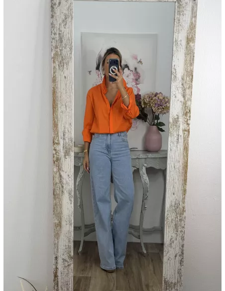 Camisa Selena naranja