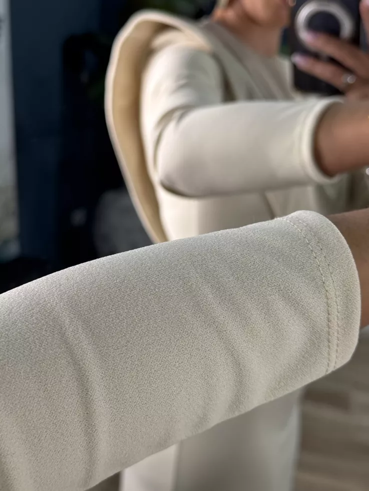 Vestido Isadora beige