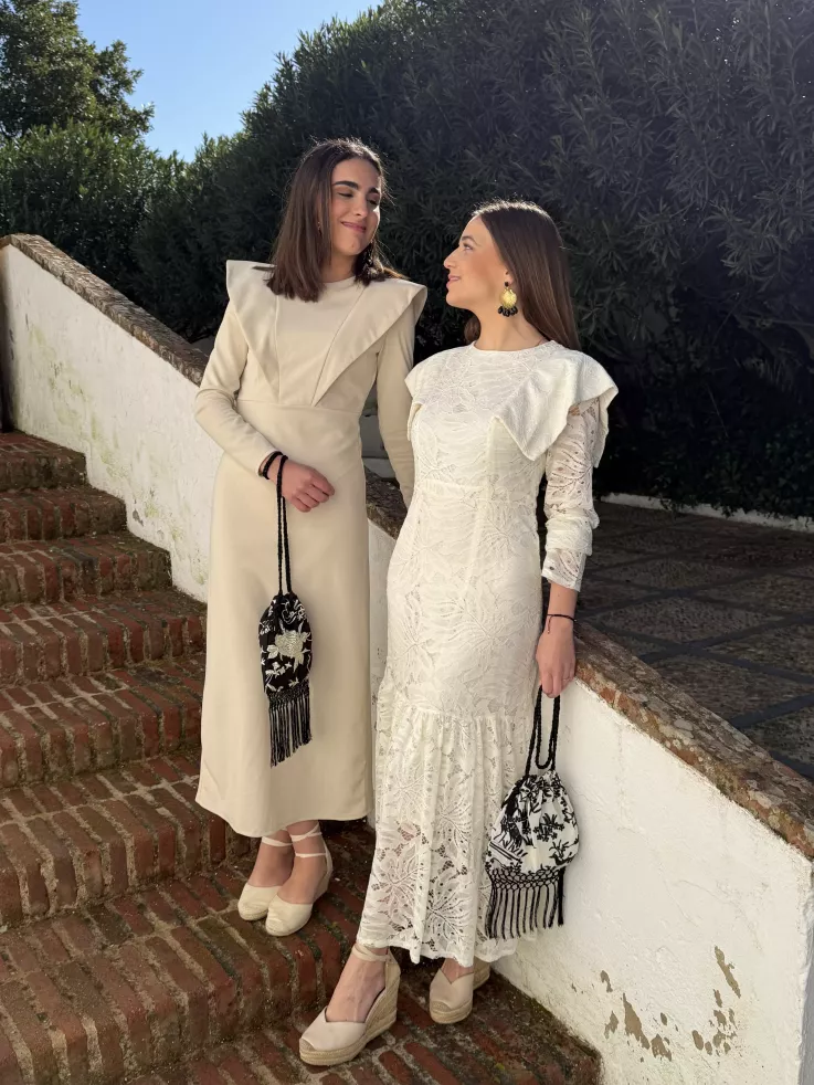 Vestido Isadora beige