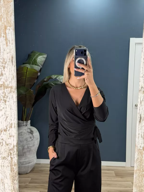 Blusa Veneciana negra