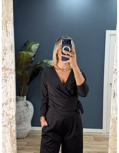 Blusa Veneciana negra