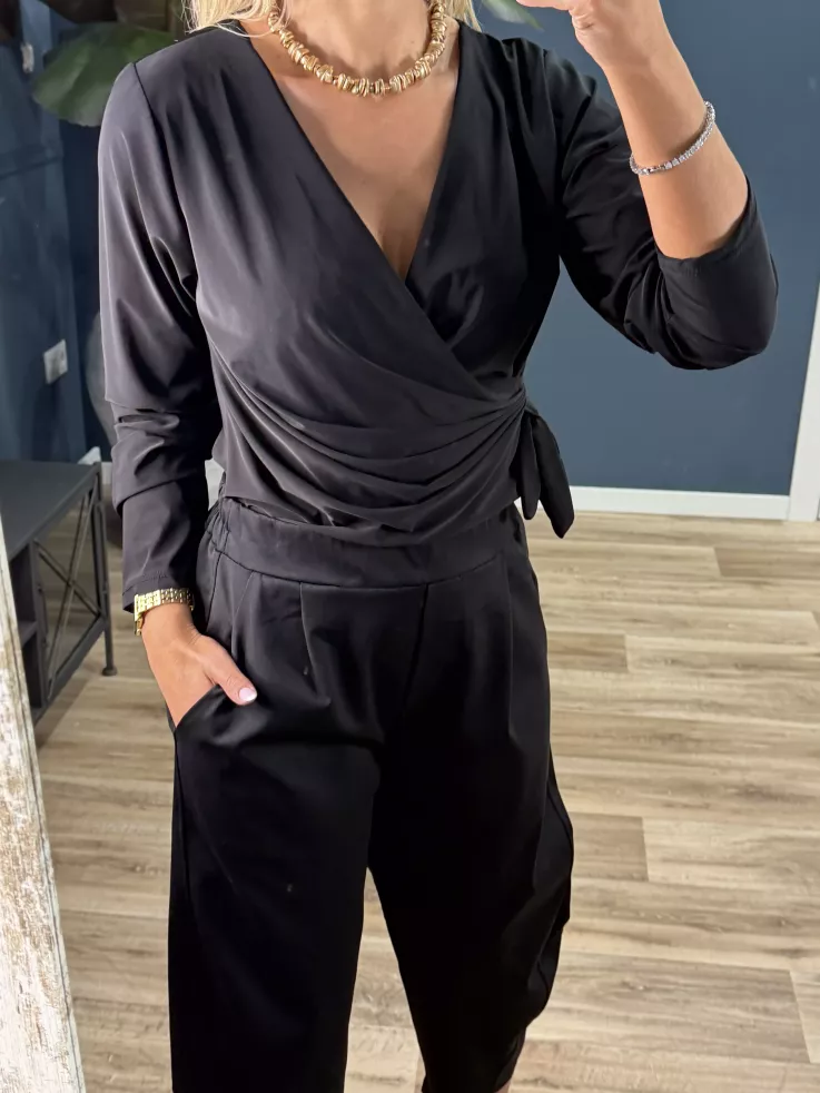 Blusa Veneciana negra