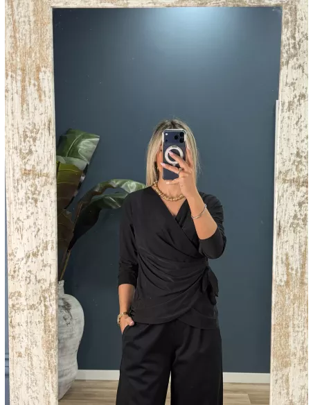 Blusa Veneciana negra