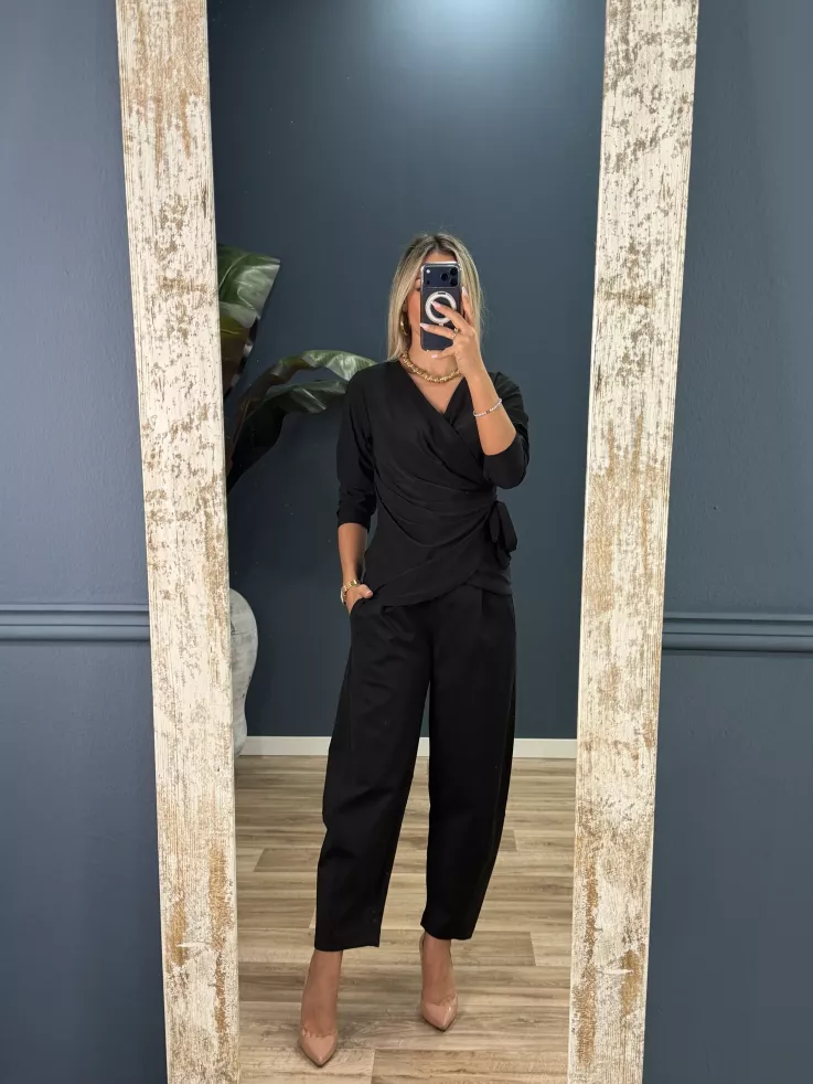 Blusa Veneciana negra