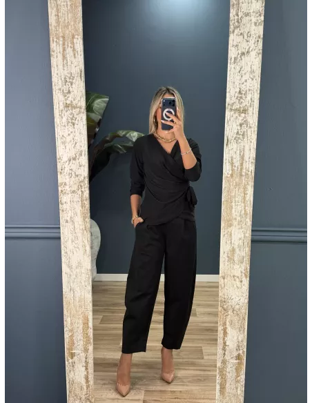 Blusa Veneciana negra