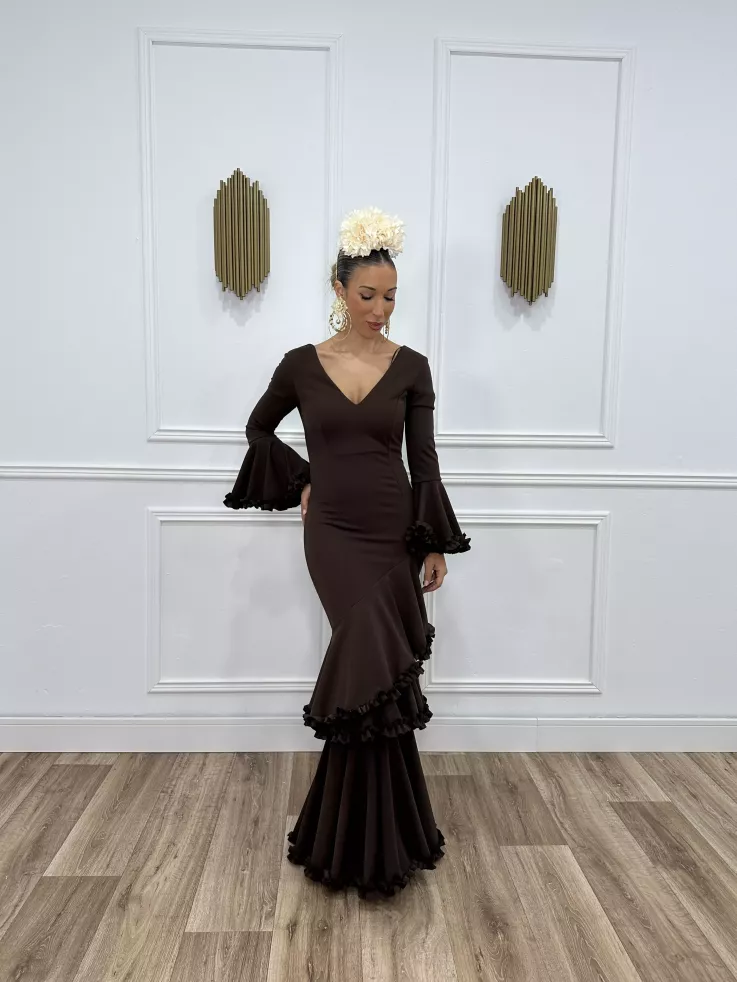 Vestido Azucena chocolate