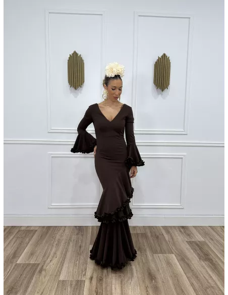 Vestido Azucena chocolate