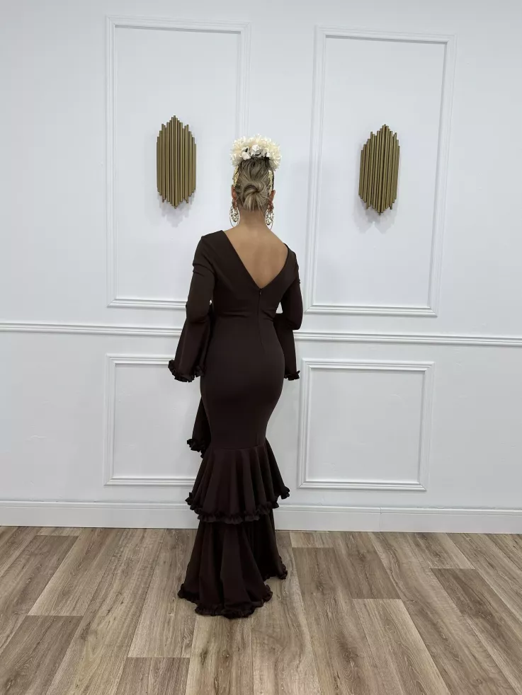Vestido Azucena chocolate