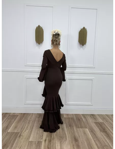 Vestido Azucena chocolate