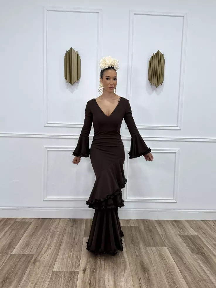 Vestido Azucena chocolate