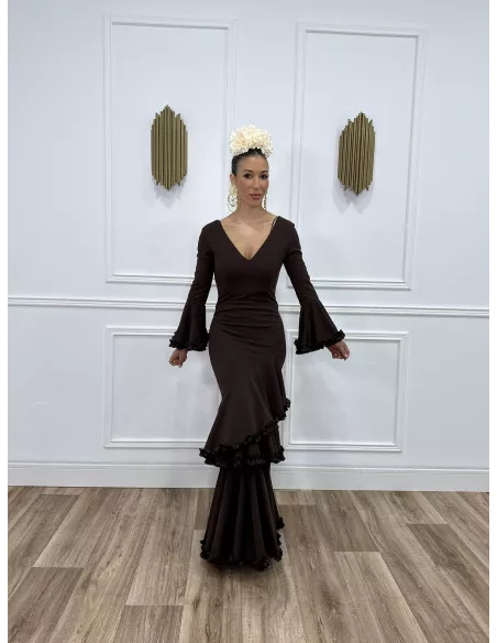 Vestido Azucena chocolate