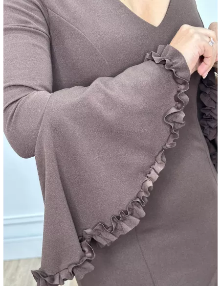 Vestido Azucena chocolate