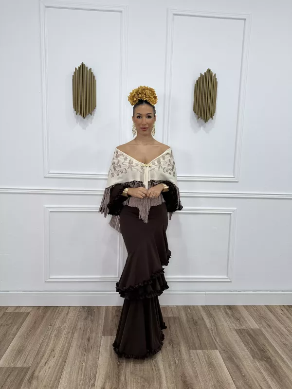 Vestido Azucena chocolate