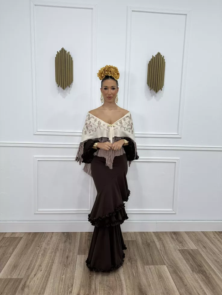 Vestido Azucena chocolate