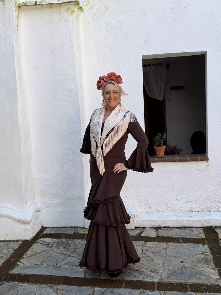 Vestido Azucena chocolate