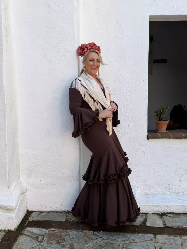 Vestido Azucena chocolate