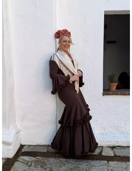 Vestido Azucena chocolate