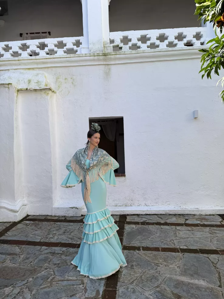 Vestido Triana verdeagua