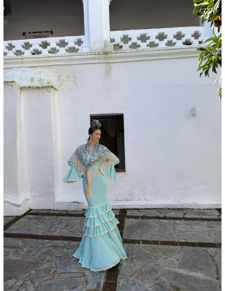 Vestido Triana verdeagua
