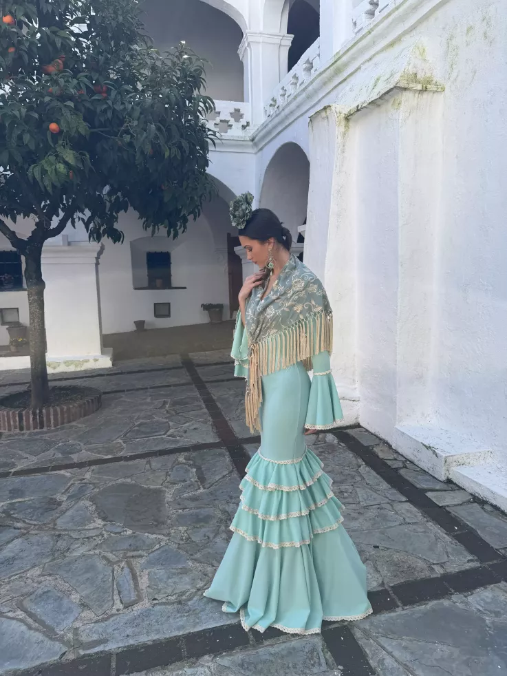 Vestido Triana verdeagua