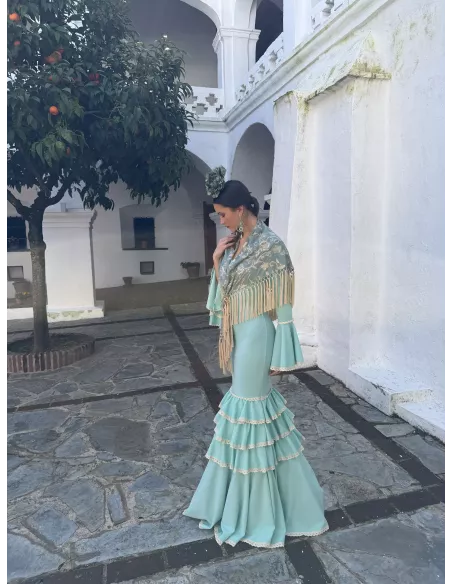 Vestido Triana verdeagua