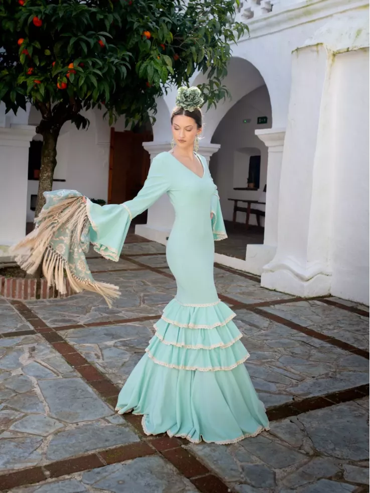 Vestido Triana verdeagua
