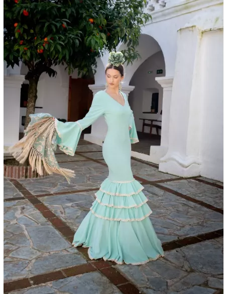 Vestido Triana verdeagua