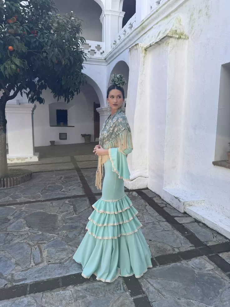 Vestido Triana verdeagua