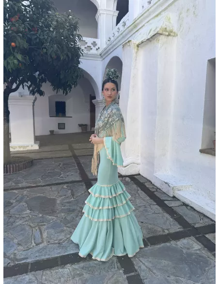 Vestido Triana verdeagua