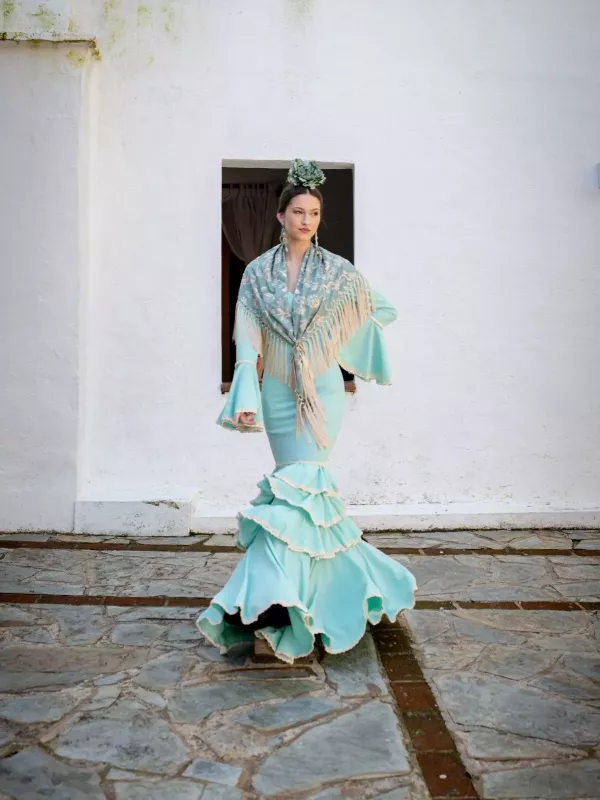 Vestido Triana verdeagua