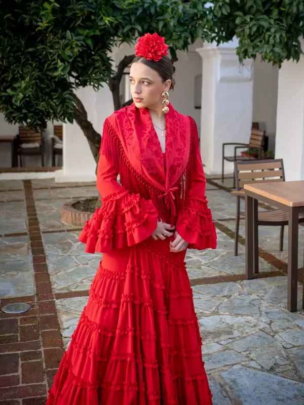 Piquillo unicolor rojo