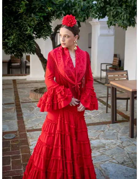 Piquillo unicolor rojo