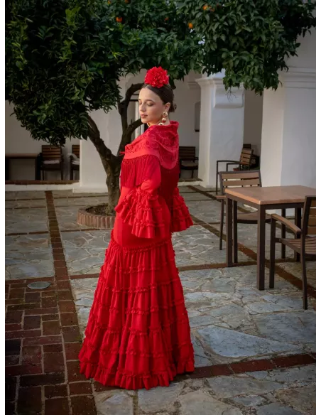 Piquillo unicolor rojo