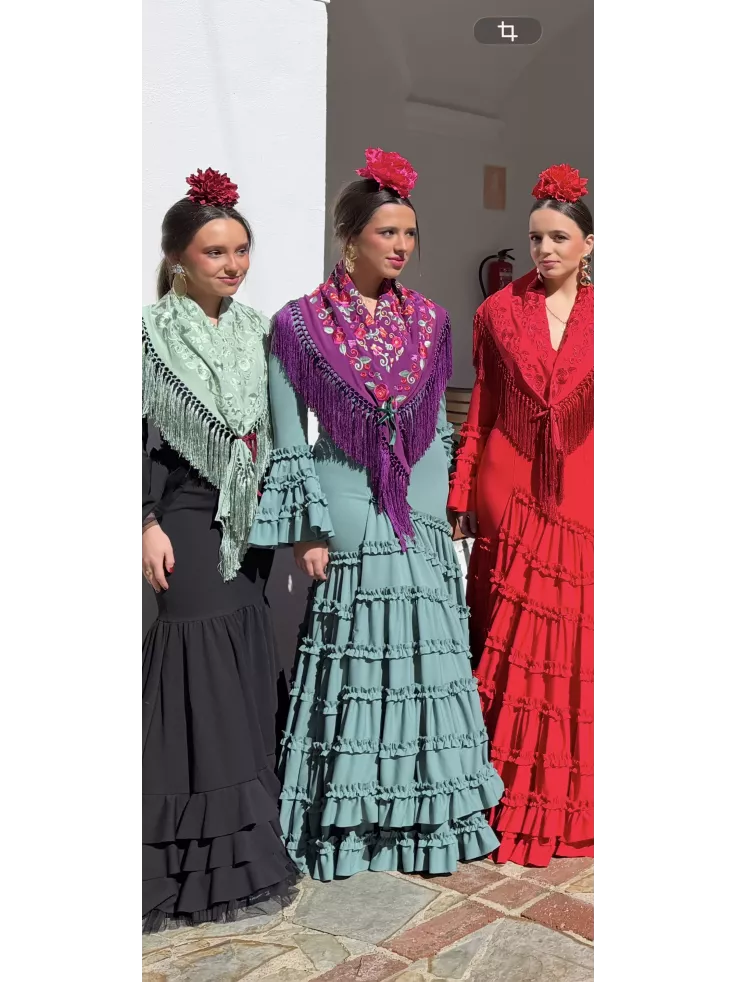 Vestido Canastera verdeagua