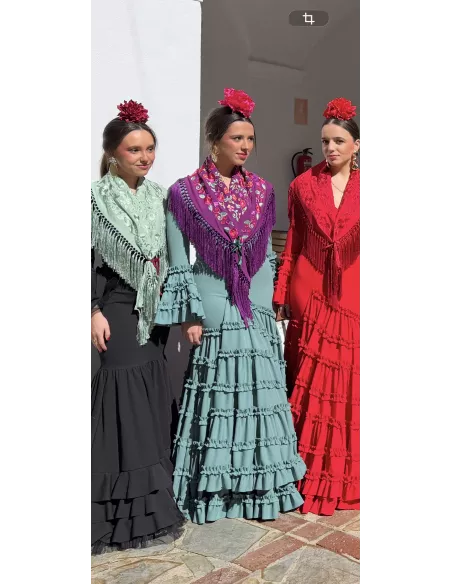 Vestido Canastera verdeagua