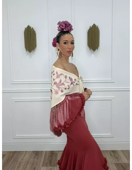 Flor Peonia rosa malva