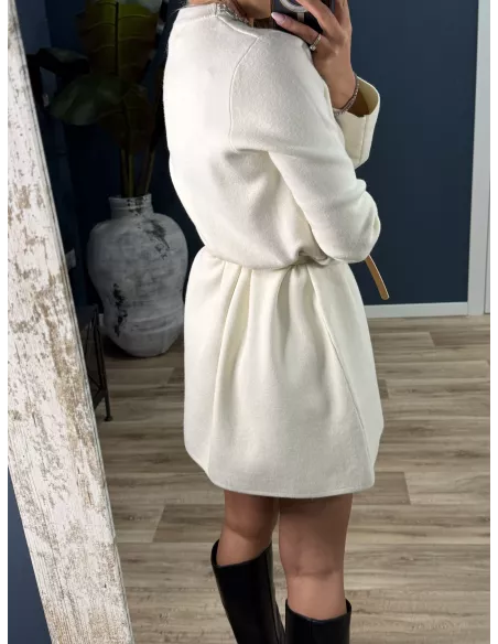 Vestido Fabiola punto hueso