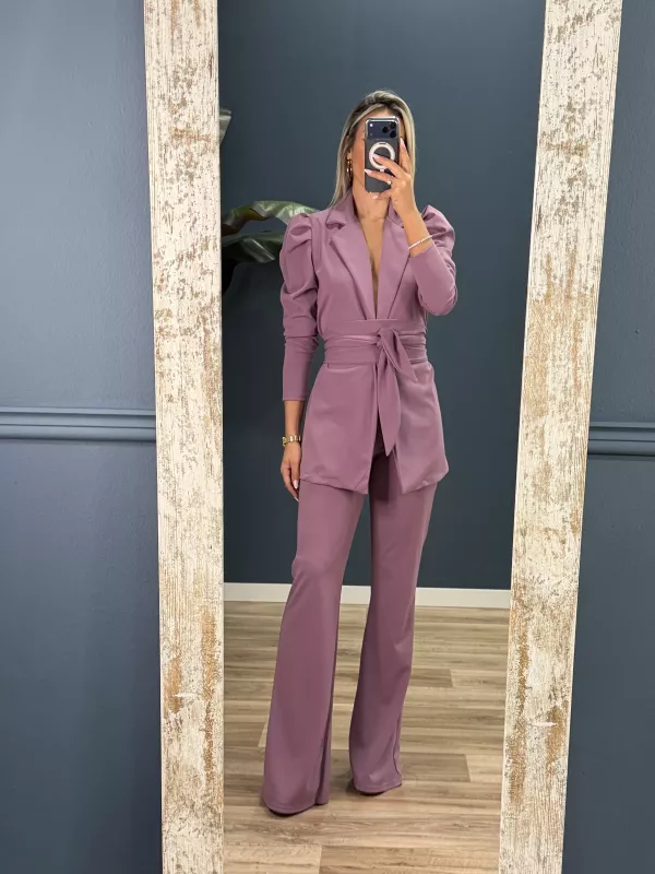 Conjunto Laras malva