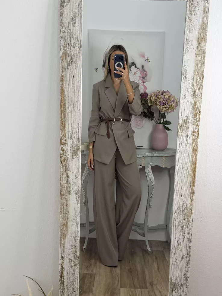 Traje Italia taupe