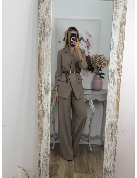 Traje Italia taupe