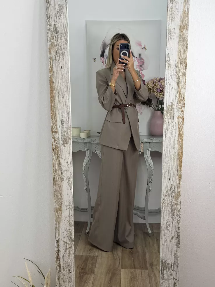 Traje Italia taupe