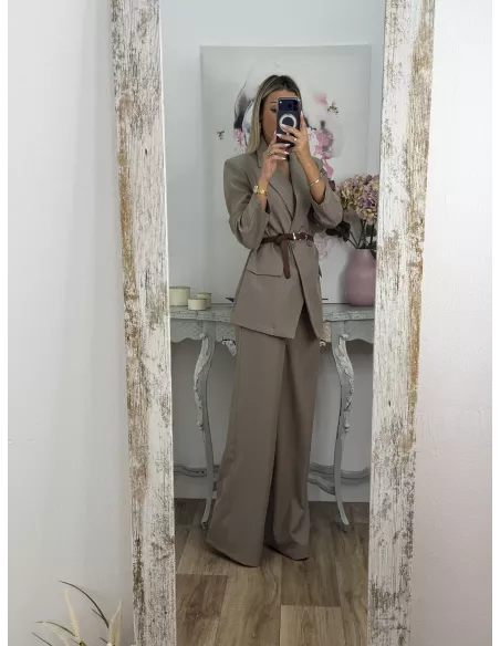 Traje Italia taupe