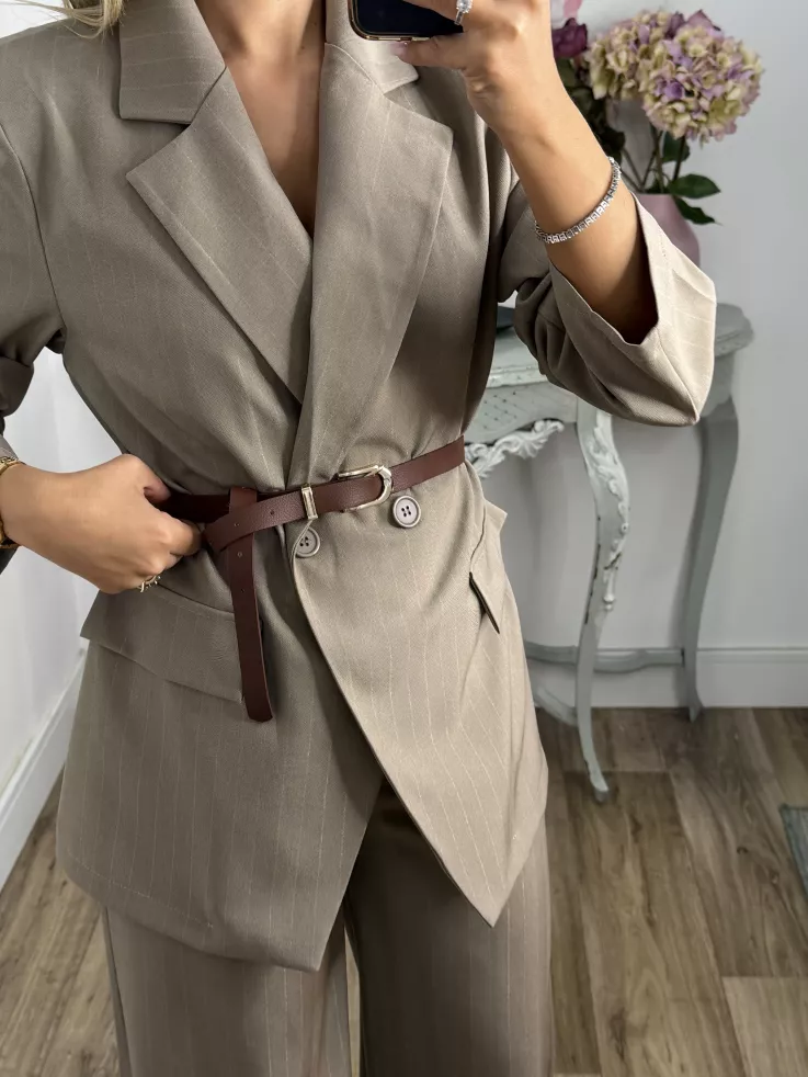 Traje Italia taupe